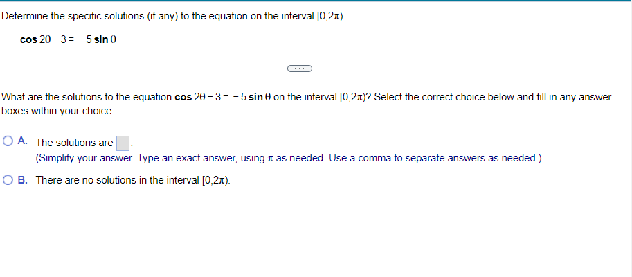 Solved Determine the specific solutions (if any) to the | Chegg.com