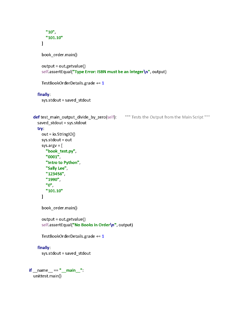 Solved Please run 2 test files attached to make sure the | Chegg.com