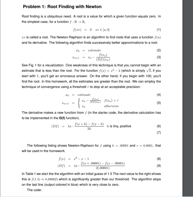 Solved Root finding is a ubiquitous need. A root is a value | Chegg.com
