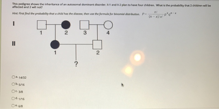 Solved This pedigree shows the inheritance of an autosomal | Chegg.com