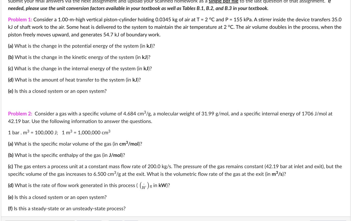 Solved needed, please use the unit conversion factors | Chegg.com