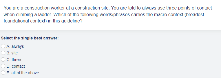 Solved You are a construction worker at a construction site. | Chegg.com