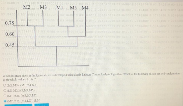 Solved A dendrogram given in the figure above is developed | Chegg.com