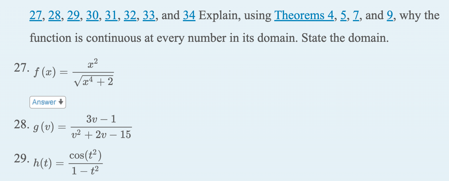 Solved 27,28,29,30,31,32,33, and 34 Explain, using Theorems | Chegg.com