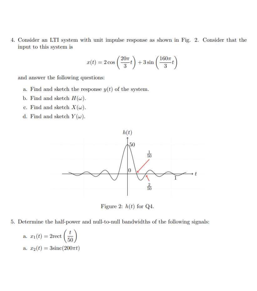 Solved 1 Use The Fourier Transform Integral To Find The Chegg Com