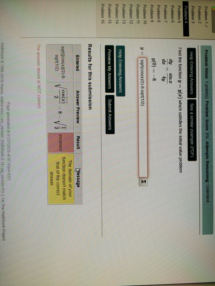 Solved Problem Value: 1 point(s). Problem Score: 0%. | Chegg.com
