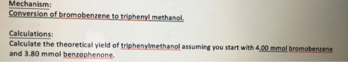 Solved Mechanism Conversion Of Bromobenzene To Triphenyl Chegg