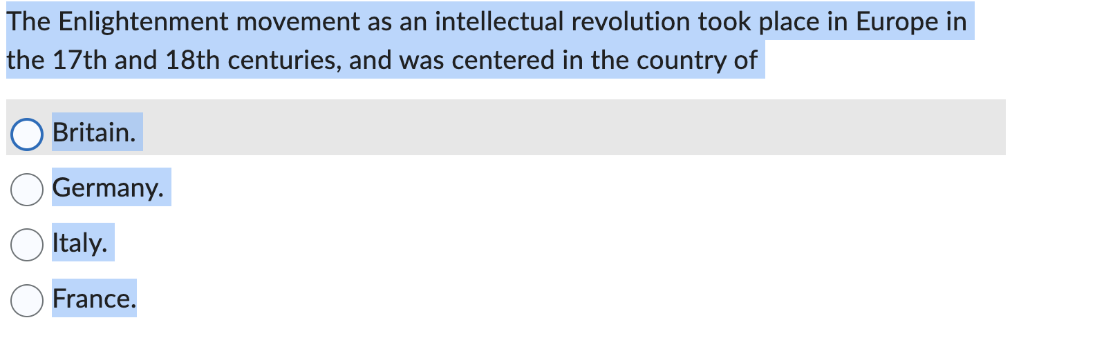 The Enlightenment movement as an intellectual | Chegg.com