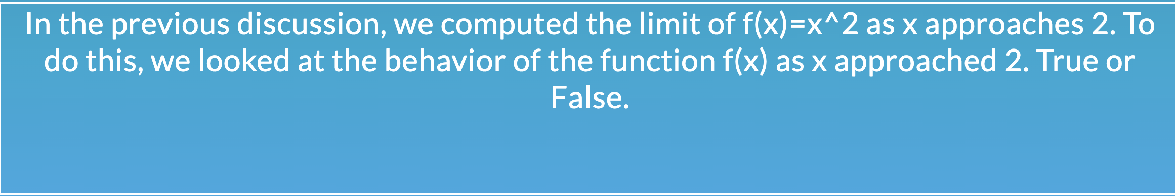 Solved In the previous discussion, we computed the limit of | Chegg.com