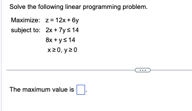 Solved Find the minimum and maximum values of z=9x+7y, if | Chegg.com