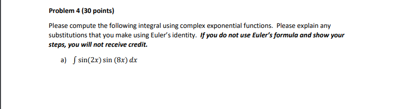 Solved Problem 4 (30 points) Please compute the following | Chegg.com