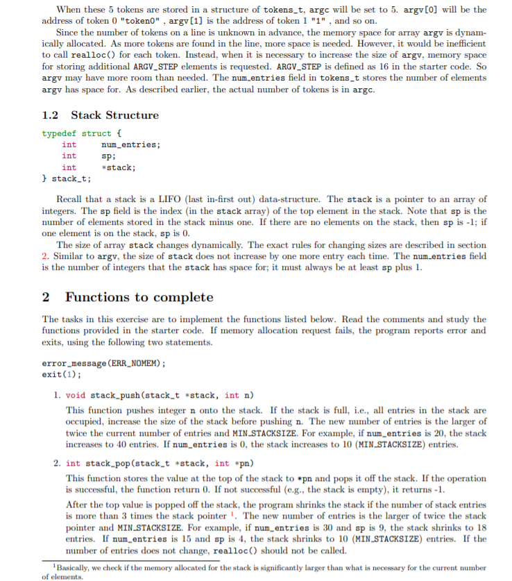 I need this assignment done in C | Chegg.com