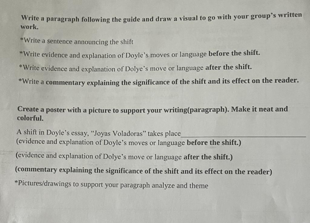 Read paragraph 3 annotate it and answer this | Chegg.com