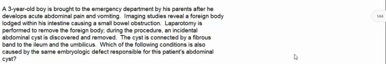 Solved 144 A 3-year-old boy is brought to the emergency | Chegg.com