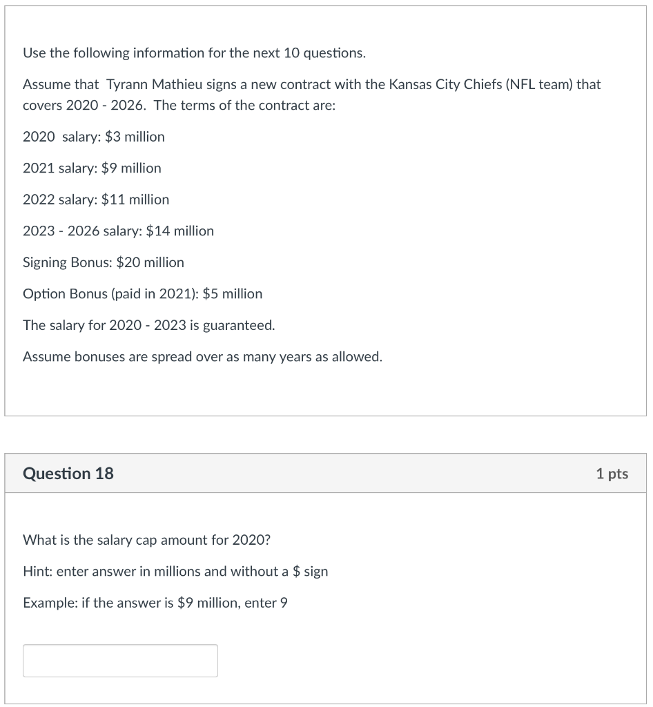 Solved Use the following information for the next 8 | Chegg.com