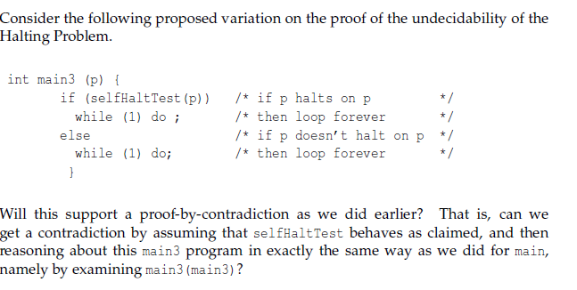 Consider the following proposed variation on the | Chegg.com