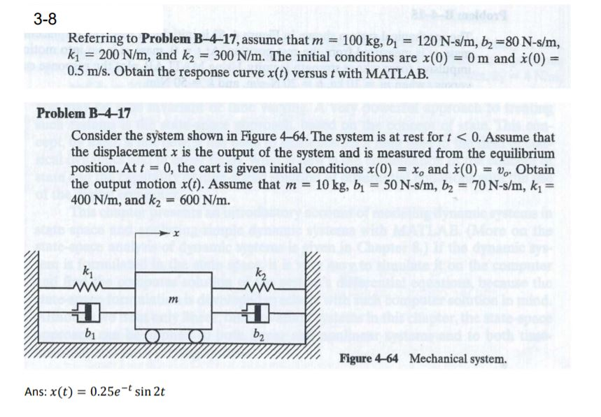 Solved 3-8 Referring To Problem B-4-17, Assume That M 100 | Chegg.com