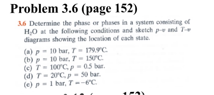 Solved Problem 3.6 (page 152) 3.6 Determine the phase or | Chegg.com