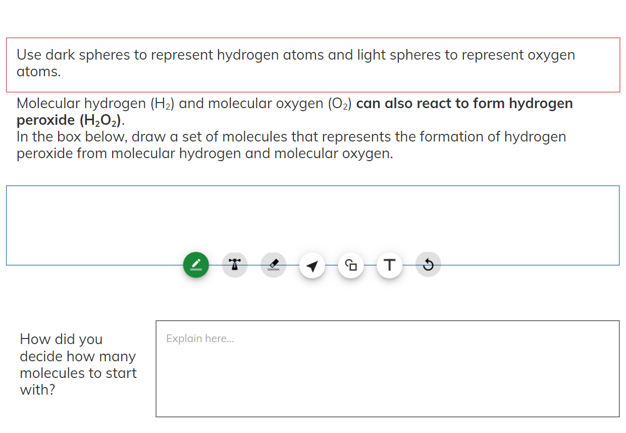 Solved Use dark spheres to represent hydrogen atoms and | Chegg.com