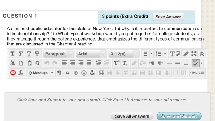 Solved QUESTION 1 3 points (Extra Credit) Save Answer As the | Chegg.com