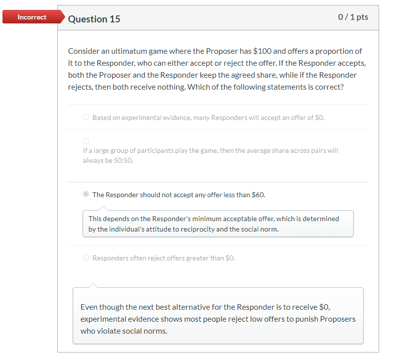 Solved Incorrect Question 2 0/1 Pts A Prisoner�s Dilemma Is | Chegg.com Solved Incorrect Question 2 0/1 Pts A Prisoner�s Dilemma Is | Chegg.com