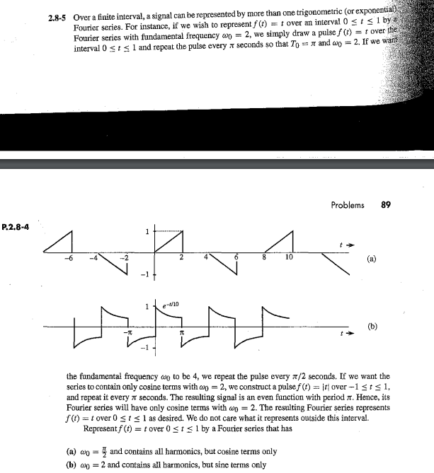 Solved 8-5 Oyer A Finite Interval, A Signal Can Be | Chegg.com