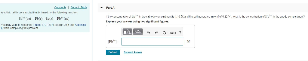 Solved Constants I Peric Table Part A A votai cell is | Chegg.com