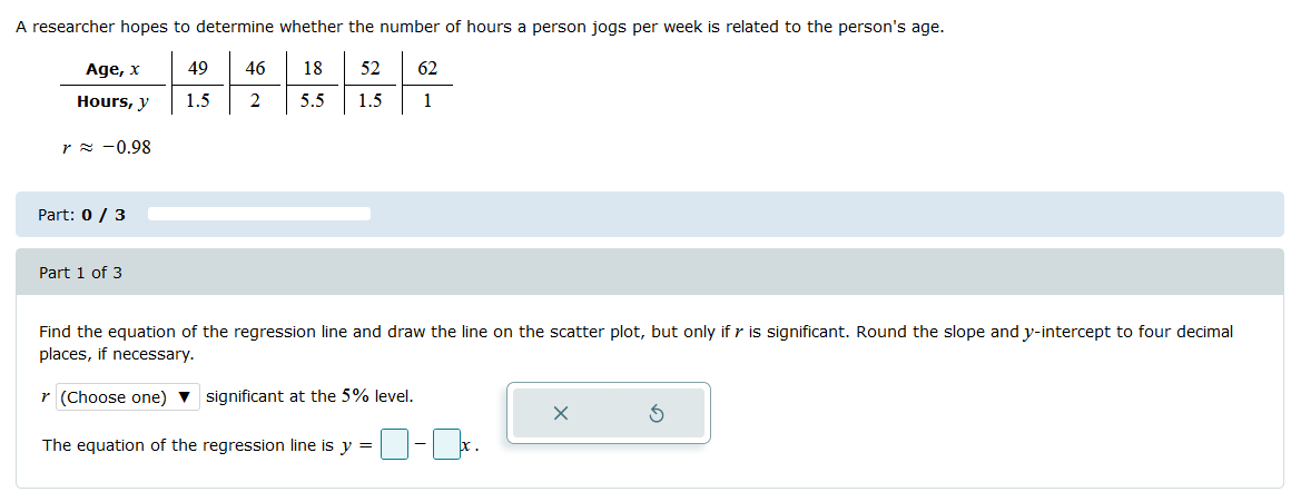 Solved A researcher hopes to determine whether the number of | Chegg.com