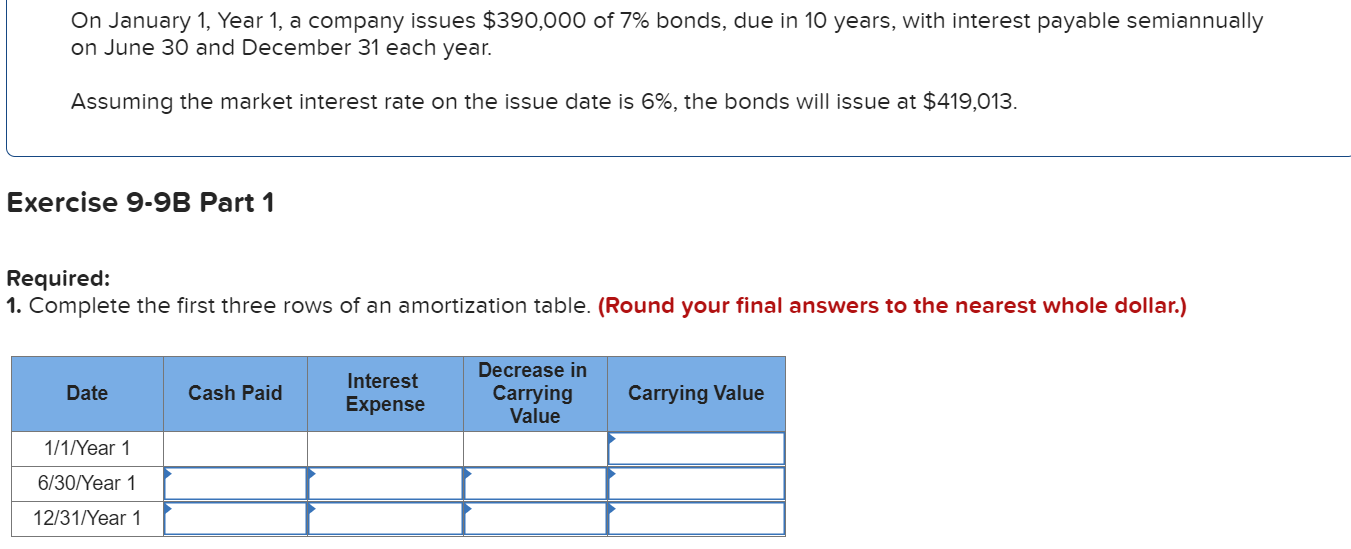 Solved Record the bond issue for January 1 Record the First | Chegg.com