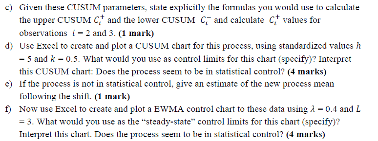 a) Estimate the process standard deviation 𝜎 using | Chegg.com