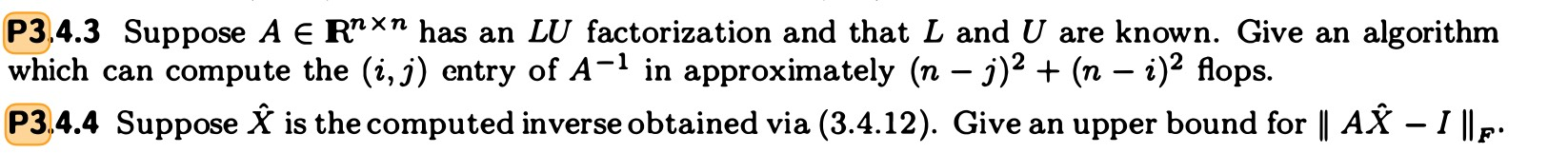 P3 4 3 Suppose A E Rn N Has An Lu Factorization An Chegg Com