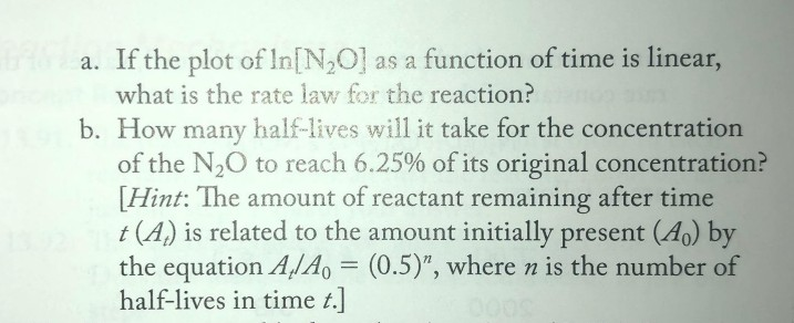 Solved 13.71. Laughing Gas Nitrous oxide (N20) is used as an | Chegg.com