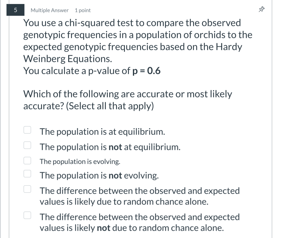 Solved by an EXPERT You use a chi-squared test to compare the observed ...