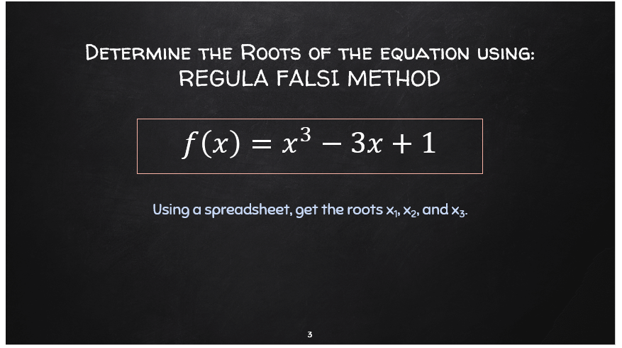 Solved DETERMINE THE ROOTS OF THE EQUATION USING: REGULA | Chegg.com