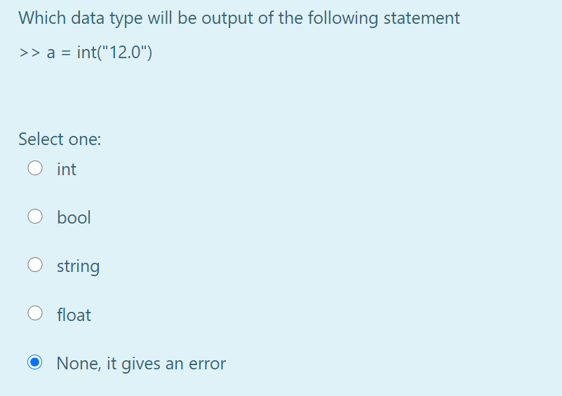 Solved Why can't Python just truncate the decimal part and | Chegg.com
