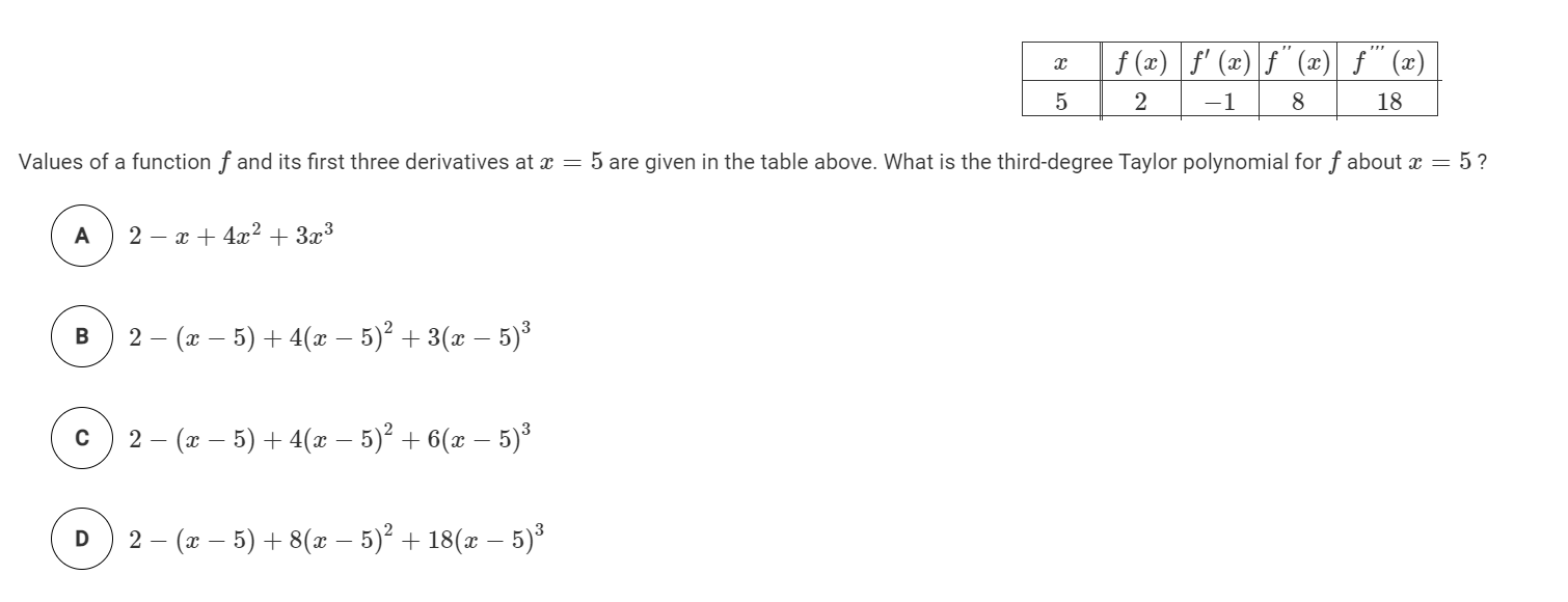 Solved 2 F X Fx F” X F 2 2 8 18 5 1 Values Of A 8978