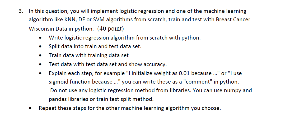 Implementing machine learning algorithms best sale from scratch