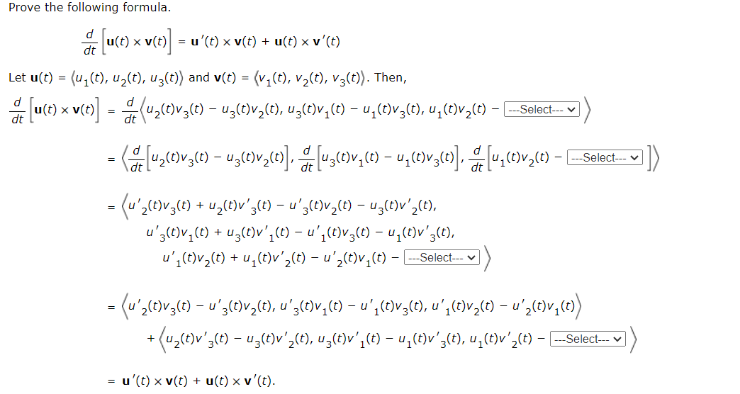 Solved Prove the following formula. | Chegg.com