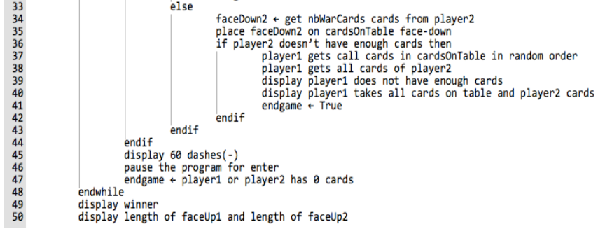 Solved assignment3. the card game : war due date: | Chegg.com