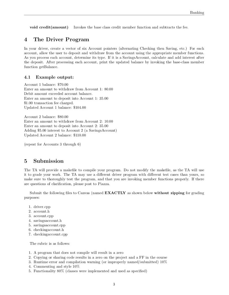 Solved Introduction Create an inheritance hierarchy that a | Chegg.com