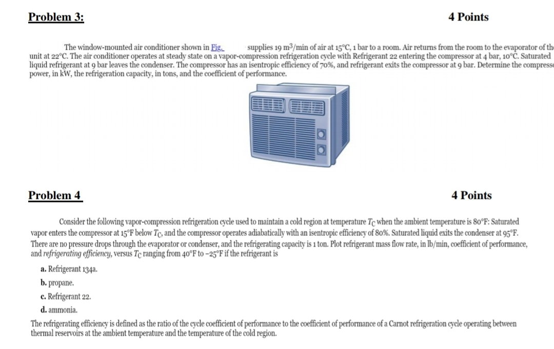 a window air conditioner works on which cycle