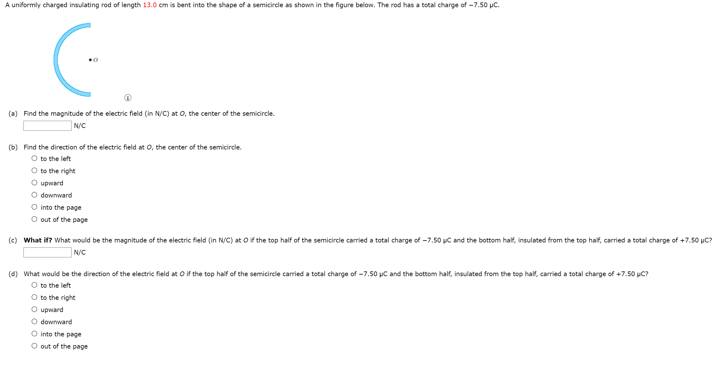 Solved (a) Find The Magnitude Of The Electric Field (in N C 