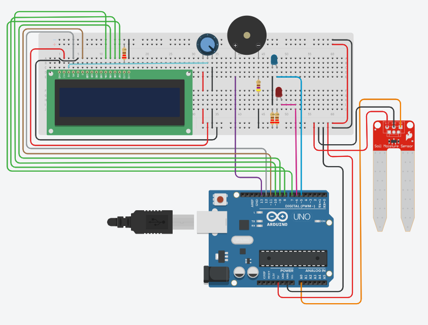 Solved Using an Arduino make a program for Soil Moisture | Chegg.com