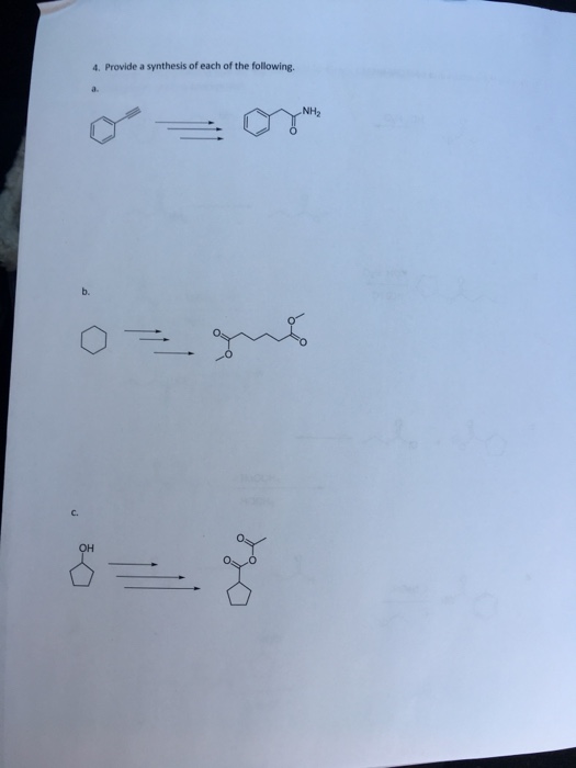 Solved Provide A Synthesis Of Each Of The Following. | Chegg.com