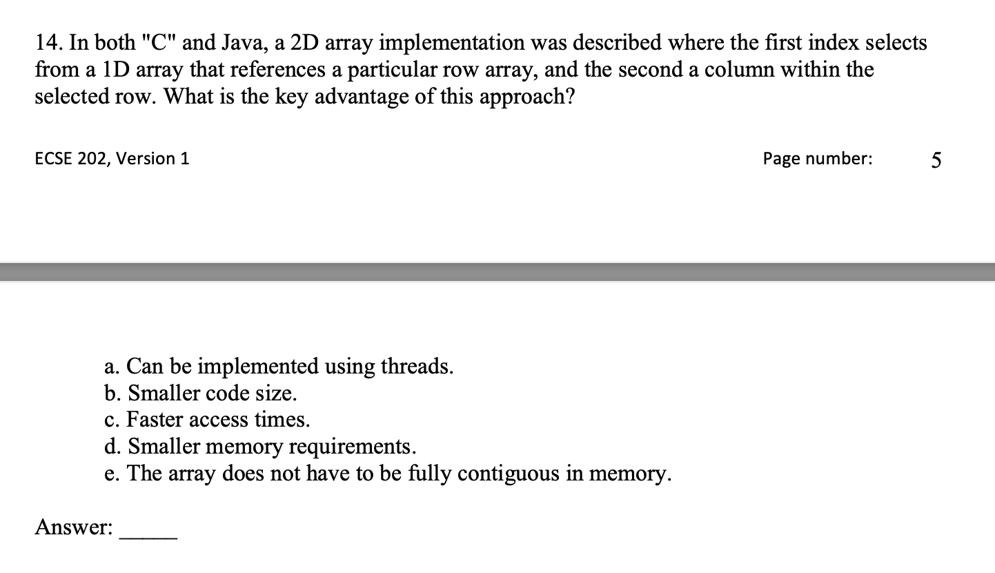 Solved 13. Which Of The Following Statements In "C" Is | Chegg.com