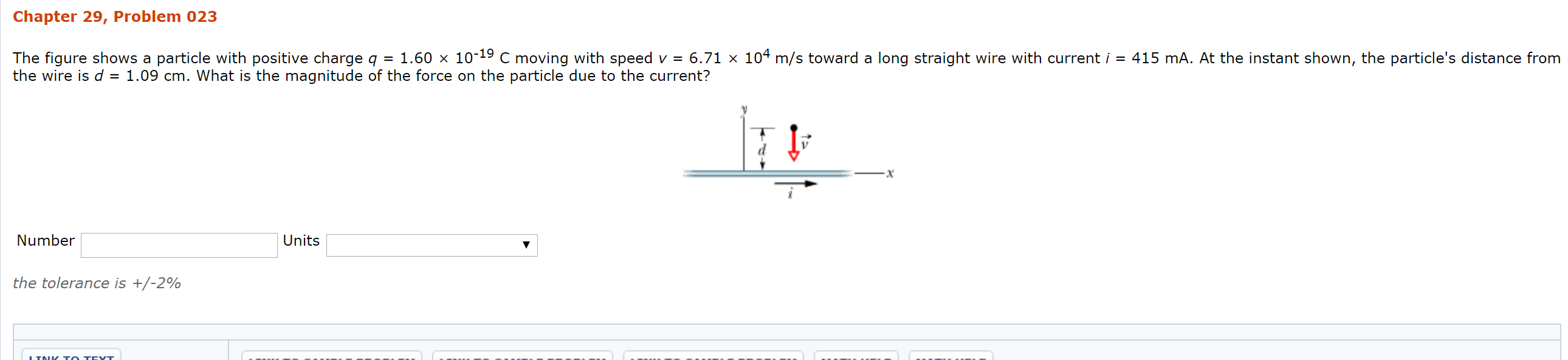 Solved Chapter 29, Problem 023 The figure shows a particle | Chegg.com
