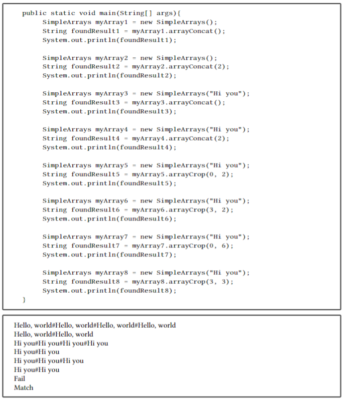 Solved Complete the following exercise in Java An example | Chegg.com