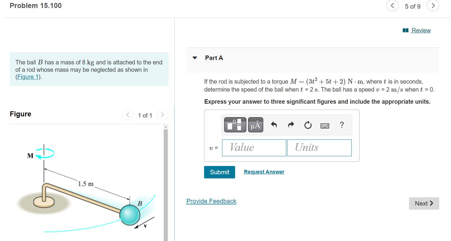 Solved The Ball B Has A Mass Of 8 Kg And Is Attached To The | Chegg.com