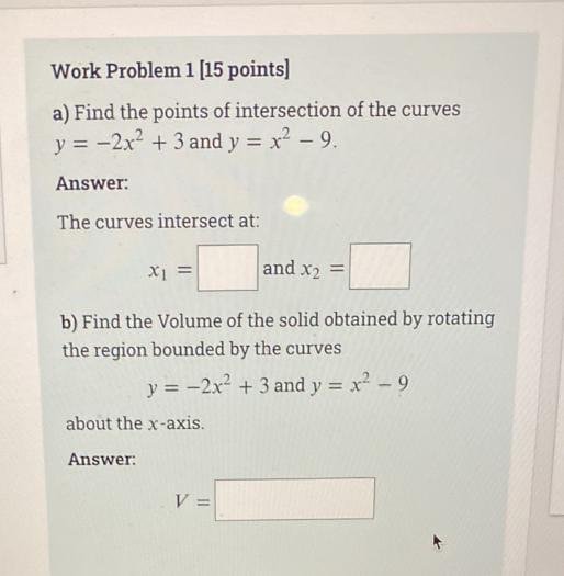 Solved Work Problem 1 [15 points) a) Find the points of | Chegg.com