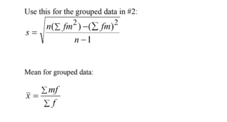 Solved 2. The following grouped data represents the percent | Chegg.com